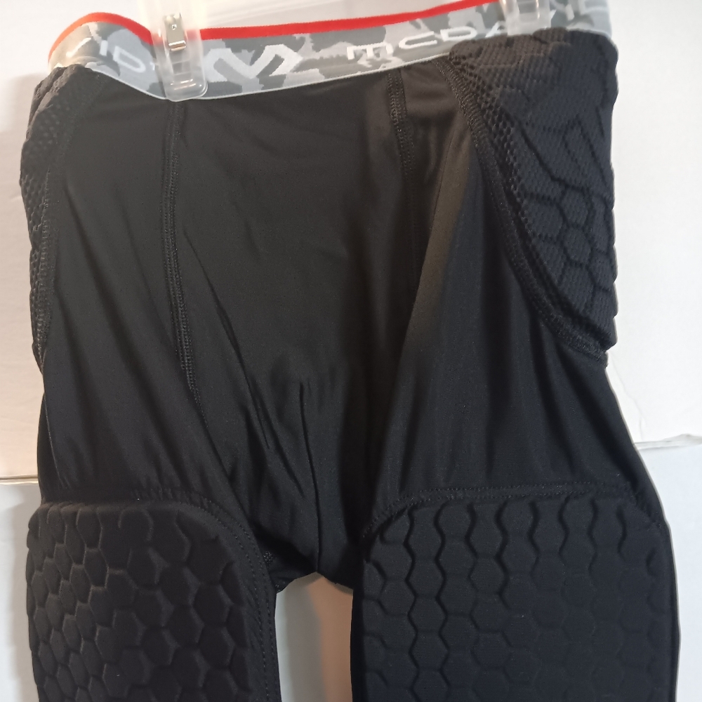 Black Padded McDavid Hex Football Hip Protection Pads Compression Shorts
